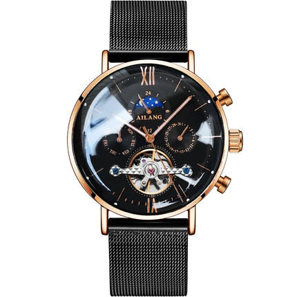 SSS Qualität AILANGHerrenuhr Tourbillon Minimalistische Automatikuhr neuestes Design Getriebe Armbanduhren Diesel mechanische Uhr Herren