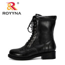 ROYYNA Neue beliebte Erhöhung Kurze Stiefel Frauen Herbst Winter Runde Kopf Stiefel Frau Zapatos De Mujer Bequemer Damenschuh