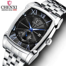 CHENXI Uhren Herren Quarz Militär Edelstahl Armbanduhr Herren Top Marke Mode Chronograph Herren Wasserdichte Business Uhr