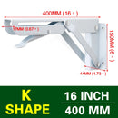 NAIERDI 2 STÜCKE Klappwinkel 8-20 Zoll Dreieck Regal Schwere Unterstützung Verstellbare Wandbank Tisch Möbelbeschläge