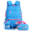 Kinder Schultaschen Teenager Mädchen Druckrucksack Schule Rucksäcke 3pcs / Set Mochila Kinder Reiserucksack Nette Umhängetasche