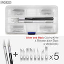 Juego de cuchillos y tablas de cortar profesionales de alta calidad, herramientas manuales para papel, escultura de madera, modelo de borrador, cuchillos afilados