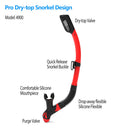 COPOZZ profesional seco Snorkel tubo de buceo tubo de aire PU tubo de silicona líquida equipo de buceo caza Snorkel para adultos