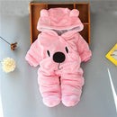 Newborn Baby Girl Clothes 0-3 months Winter Thick Warm Baby Footies Cotton Infant Kid&