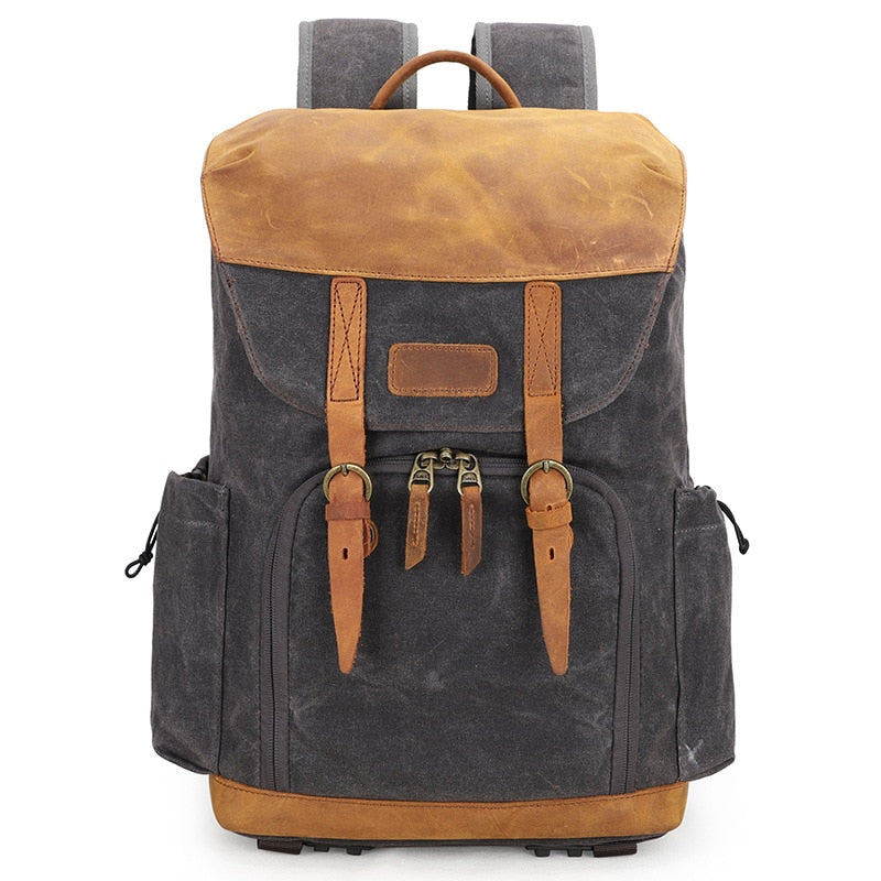 Photography Batik Waterproof Canvas Portable Camera Backpack Video Shoulders Soft Pad Bag fit 15.4inch Laptop Men Outdoor Case