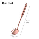 1PCS Cookware Stainless Steel Rose Gold Kitchen Utensils High-grade Kitchen Tool Functional Serving Spoon Soup Ladle Spatula