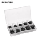 GUGUFISH 500pcs/box High Carbon Steel Barbed hooks Fishing Hook 10 Size #3-#12 Fishhooks Pack Carp Fishing Tackle pesca