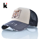 Hysteresenhut Hip Hop Trucker Hüte für Männer Atmungsaktives Mesh Knochen Sommer Tiger Baseball Caps Frauen Patch Drake Casquette Gorras Hombre