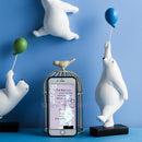 Nordischer kreativer Ballon Eisbär Wanddekoration Wandhalterung Dekorative Accessoires Home Wohnzimmer Hintergrund Wandbehang