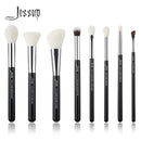 Jessup Make-up-Pinsel 8-teiliges Make-up-Pinsel-Set Natürlich-synthetisches Foundation-Puder-Highlighter-Rouge-Lidschatten-Eyeliner