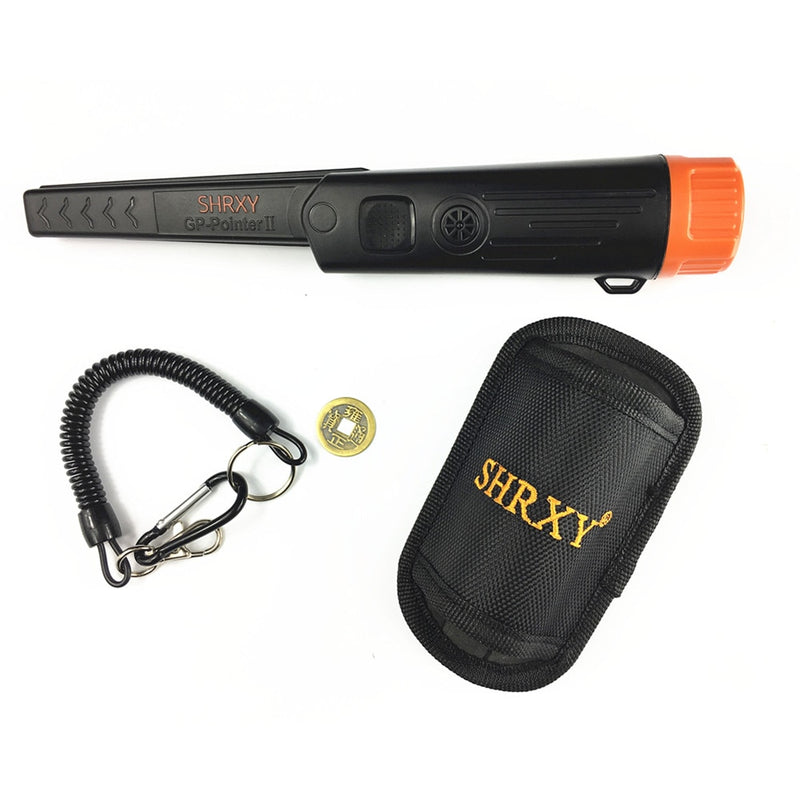 SHRXY Verbesserter Pro-Pinpointing-Handmetalldetektor GP-Pointer2 Wasserdichter einstellbarer Zeiger Farbe Orange/Schwarz