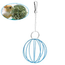 2019 New Pet Supplies Hay Manger Food Ball Edelstahlbeschichtung Gras Rack Ball für Kaninchen Meerschweinchen Pet Hamster Supplies