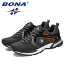 BONA, zapatillas para correr para hombre, zapatillas transpirables ligeras a la moda para exteriores, zapatillas deportivas con cordones para hombre, zapatillas para caminar y trotar, cómodas para hombre