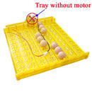 New 63 Eggs Incubator Turn Tray Geflügelbrutgeräte Hühner Enten und andere Geflügel Inkubatoren drehen automatisch Eier
