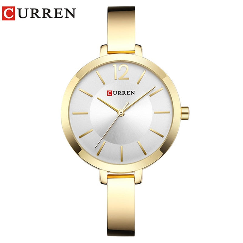 CURREN Neue Kreative Design Quarzuhr Frauen Lässige Mode Stilvolle Damen Geschenk Armbanduhr Vintage Uhren Relogio Feminino