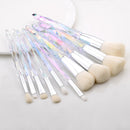 FLD Diamond makeup brushes Set Cosmetic Blush brush Powder Foundation Brush Eye Shadow Lip Eyebrow  Makeup Kit Brushes