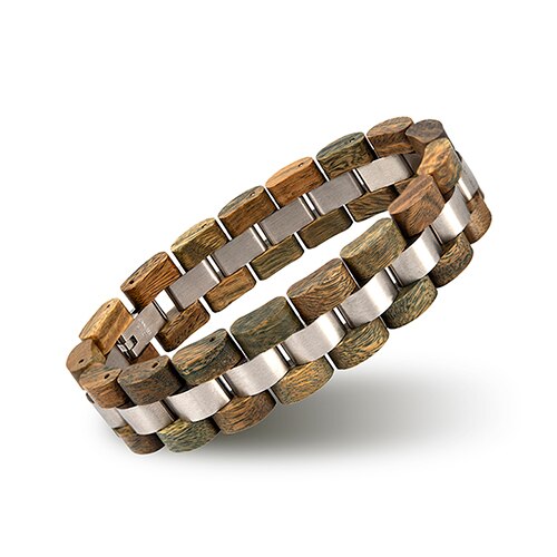 Bobo Vogel Holz Männer Armband für Frauen Schmuck 2020 Edelstahl Armband Handgemachte Paar Armbänder Liebhaber Homme Geschenk