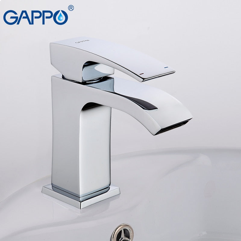 Gappo Black Faucet mezclador baño torneiras Cascada Lavabo Grifos baño agua fría caliente mezcladores de latón grifo monomando