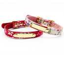 Katzenhalsband Personalisiertes ID-Halsband Reflektierendes Leder Kundenspezifische Gravur Name Telefonnummer Kostenlose Gravur Für Welpen Chihuahua 10