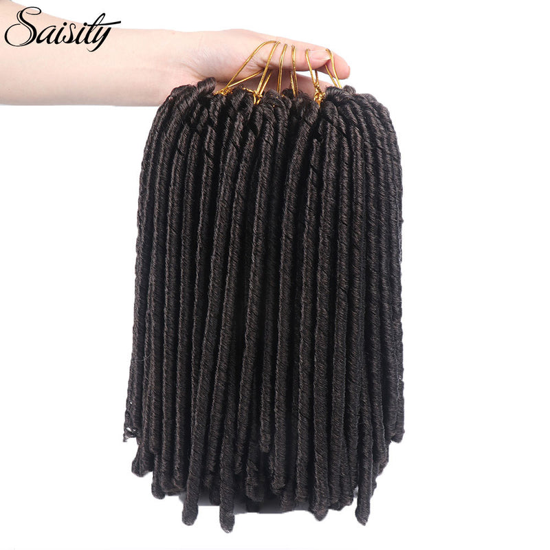 Saisity 14'' faux locs Häkelhaar weiche und leichte Dreadlocks Häkelzöpfe synthetische Häkelhaarverlängerungen 15 Strähnen/Packung