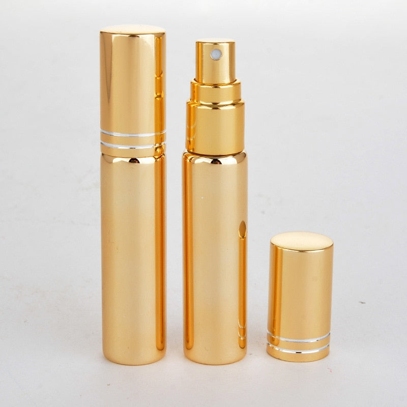 20pcs/lot 10ML Glass UV Perfume Bottle Atomizer Portable Parfum Cosmetic Container Refillable Bottles Wholesale