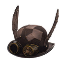 Steampunk Hut Retro Cute Rabbit Bunny Ears Goggle Billycock Bräutigam Punk Bowler Fedora Damen Top Hats