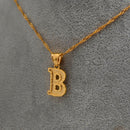 Anniyo AZ Kleinbuchstaben Halsketten Frauen/Mädchen Goldfarbe Anfangsanhänger Dünne Kette Englischer Buchstabe Schmuck Alphabet Geschenk