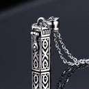 Vnox Memorial Cremation Urn Ashes Holder Pendant For Women Men Necklace Stainless Steel Unisex Stylish Openable Jewelry