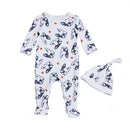 Baby Overalls Bulldogge Langarm Strampler Kleidung Baumwolle Hund Anima 2022Neuer Herbst/Winter Neugeborenes Mädchen Jungen Overall Hut