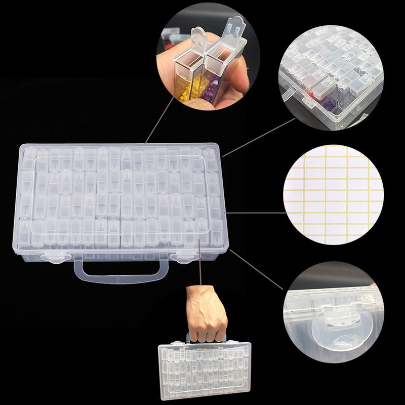 Diamant-Malwerkzeug-Zubehör-Aufbewahrungsbehälter-Behälter Diamant-Stickerei-Zubehör-Stein-Mosaik-Behälter-Kasten