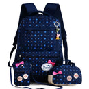 Kinder Schultaschen Teenager Mädchen Druckrucksack Schule Rucksäcke 3pcs / Set Mochila Kinder Reiserucksack Nette Umhängetasche