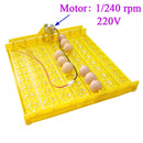 New 63 Eggs Incubator Turn Tray Geflügelbrutgeräte Hühner Enten und andere Geflügel Inkubatoren drehen automatisch Eier