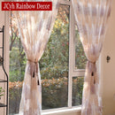 Cortinas de tul transparente de estilo japonés para sala de estar, cortinas quemadas para niños, dormitorio, ventana, cortinas de cocina, persianas, cortinas