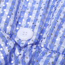 2017 süße blaue Kinder Mädchen mit kurzen Ärmeln Polka Dots Plaid Neugeborenes Baby Kleinkind Mädchen Halloween Kostüm Cosplay Party Kleid 12 M-8Y