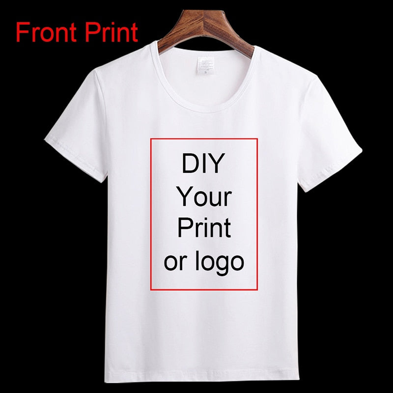 Kundenspezifisches Druck-T-Shirt Frauen Mann DIY Foto-Logo-Marken-Spitzen-T-Stücke T-Shirt Kleidung des Jungen der Männer das T-Shirt des Babys des zufälligen Kindes