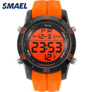 Modeuhren Herren Orange Lässig Digitaluhren Sport LED Uhr Herren Automatische Datumsuhr 1145 Herrenarmbanduhr Wasserdicht