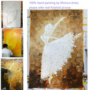 Mintura Balletttänzer Bild Handgemalte Abstrakte Palettenmesser Ölgemälde Auf Leinwand Wandkunst Für Wohnzimmer Wohnkultur