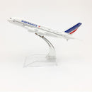 Kostenloser Versand Air France Flugzeugmodell Airbus A380 Flugzeug 16CM Metalllegierung Druckguss 1:400 Flugzeugmodell Spielzeug für Kinder