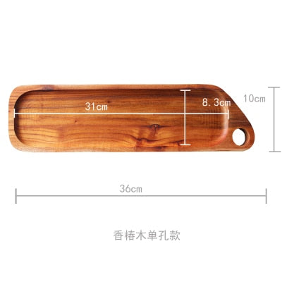 Japan Style Wood Desserts Plate Eco Natural Creative Fruits Cutting Boards No Paint Food Serving Trays Sushi Plates Tableware