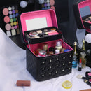 Make-up-Tasche, hochwertige, schöne Kosmetikbox, Frauen, lässig, faltbar, professioneller Reise-Aufbewahrungskoffer, Koffer mit großer Kapazität