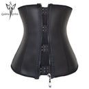 Modellierriemen Reißverschluss Taillentrainer Korsett Latex Taillenkorsett Unterbrust Körper Shapewear Frauen Abnehmen Hülle Bauchgürtel Fajas