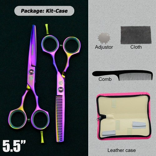 5.5" black hair scissors barber razor scissors hot scissors hair cut designs cheap hairdressing tools hair clipper kids scisors