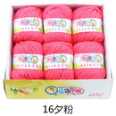 6balls/lot 73 Colors Milk Cotton Yarn Baby Wool Yarn DIY Knitting Children Sweater Hat Hand Knitted Yarn Knit Blanket Crochet