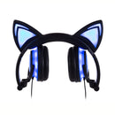 JINSERTA 2020 Cat Ear headphones LED Ear headphone cat earphone Flashing Glowing Headset Gaming Earphones for Adult and Children