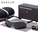 BARCUR Sports Eyewear Aluminium-Sonnenbrille Herren polarisierte Sonnenbrille Damenbrille Antireflex-Sonnenbrille oculos de sol feminino