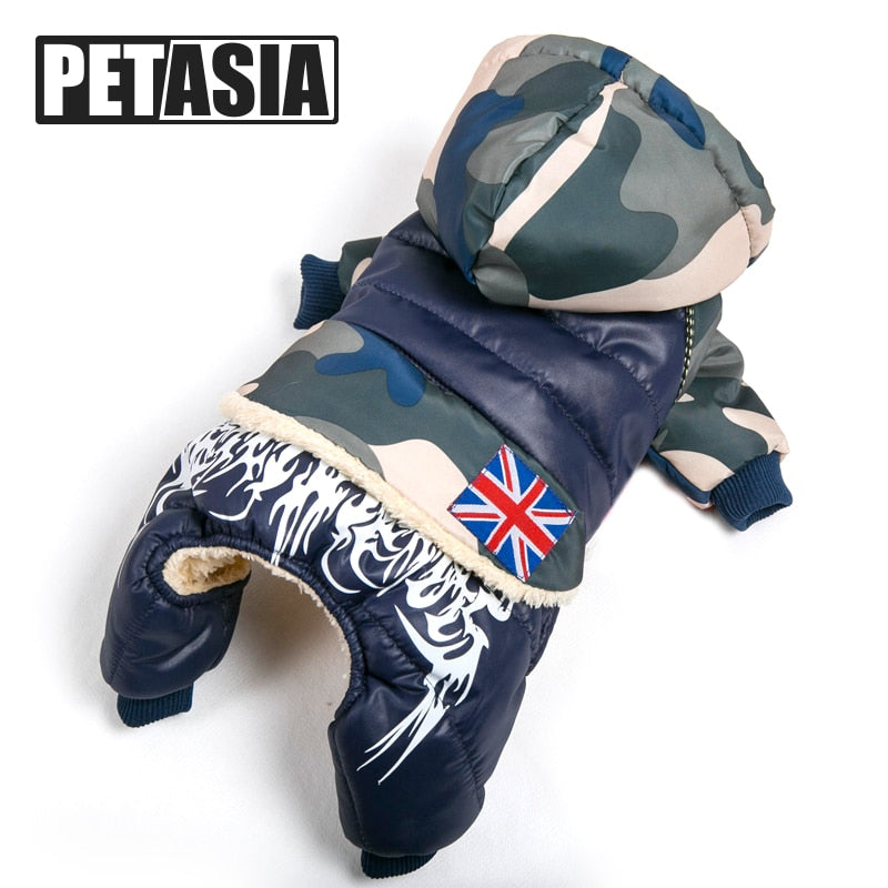 Pet Dog Clothes Winter Warm Fur Coats Waterproof Jacket Puppy Coat For French Bulldog Chihuahua Small Dogs Pets Clothing PETASIA