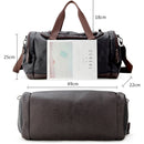 Bolso de lona de viaje informal de alta calidad, bolsos de cuero PU para hombre, bolsos de viaje de gran capacidad, bolso de mensajero negro para hombre, bolso de mano JXY815