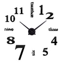 New arrival quartz diy modern clocks needle acrylic watches big  wall clock mirror sticker living room decor free shipping