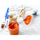 CHENISTORY Rahmen DIY Malen nach Zahlen Gelbe Lilie Kit Malen nach Zahlen Home Wandkunst Dekore Leinwand nach Zahlen für Kunstbild