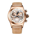 Reef Tiger/RT Herren Sportuhren mit Chronograph Skeleton Zifferblatt Datum drei Zähler Stahluhr RGA792